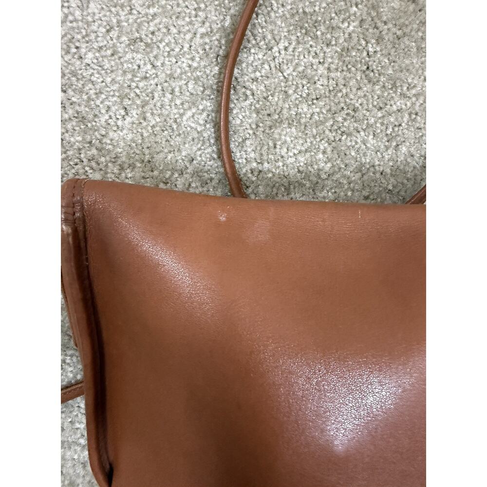 Vintage Coach Quincy British Tan Leather Crossbody Women's Shoulder Bag Purse - Picture 9 of 9